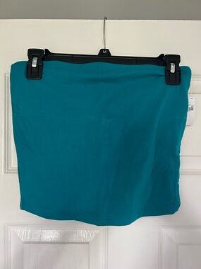 Teal Tube Top- Women's Stretch Pull-On Shirt